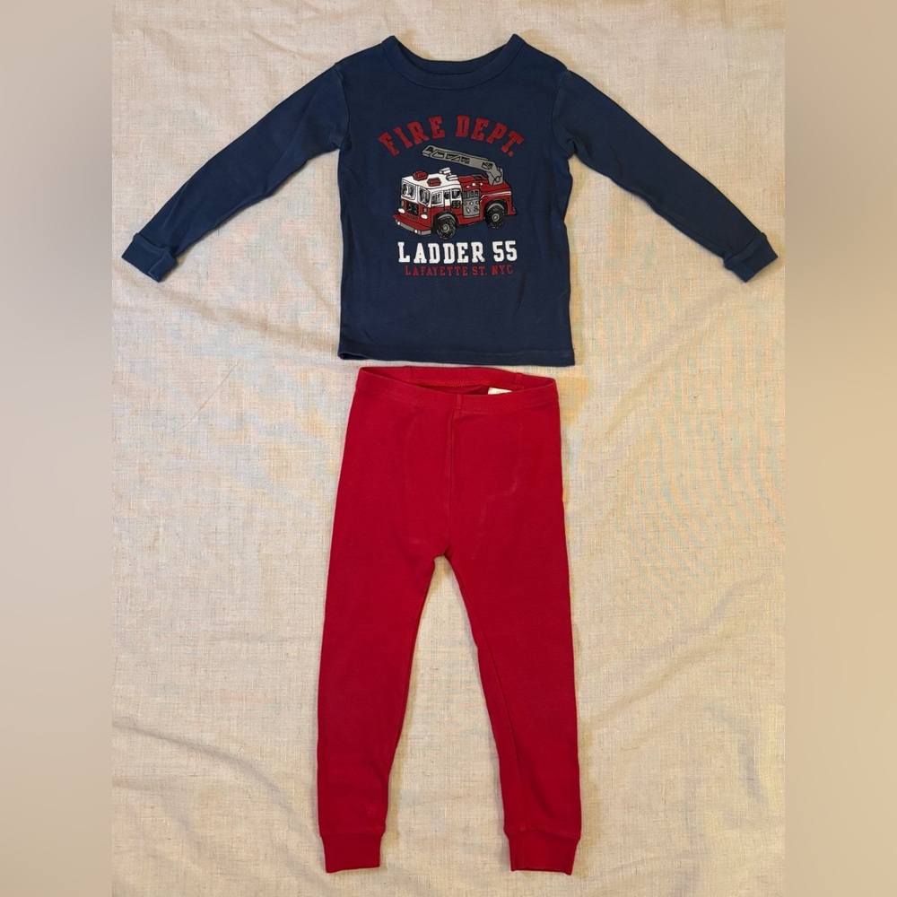 Gap 3T Kids Fire Dept Pajamas